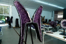 Sculptural Amethyst Geode Wings with Dense Sparkly Purple Druzy - E2D Crystals & Minerals