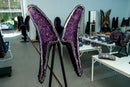 Sculptural Amethyst Geode Wings with Dense Sparkly Purple Druzy - E2D Crystals & Minerals