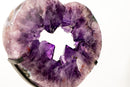 AAA - Grade Natural Rich Purple Amethyst Heart Portal with Large Druzy - E2D Crystals & Minerals