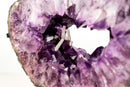 Deep Purple Amethyst Geode Portal with Rare Calcite - E2D Crystals & Minerals