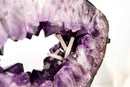 Deep Purple Amethyst Geode Portal with Rare Calcite - E2D Crystals & Minerals