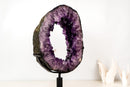 Deep Purple Amethyst Portal with Rare Calcite, Dual Sided - E2D Crystals & Minerals