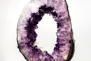 Deep Purple Amethyst Portal with Rare Calcite, Dual Sided - E2D Crystals & Minerals