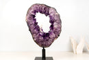 Amethyst Portal with Rich Deep Purple Druzy and Calcite Inclusions - E2D Crystals & Minerals