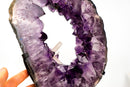 Amethyst Portal with Rich Deep Purple Druzy and Calcite Inclusions - E2D Crystals & Minerals