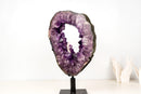 Amethyst Portal with Rich Deep Purple Druzy and Calcite Inclusions - E2D Crystals & Minerals