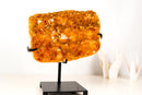Golden Orange Citrine Cluster on Stand - E2D Crystals & Minerals