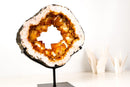 Rare Citrine Geode Portal with Crown Formation and AAA Golden - Orange Druzy - E2D Crystals & Minerals