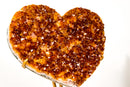 AAA - Quality Citrine Heart with rare Madeira Orange Druzy - E2D Crystals & Minerals