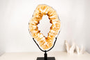 Large Citrine Geode Portal with Vibrant Madeira Druzy, Dual - Sided - E2D Crystals & Minerals