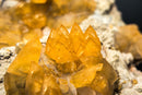 Rare Golden Calcite on Amethyst Cluster Plate - Brazilian Medium Cabinet Specimen, - E2D Crystals & Minerals