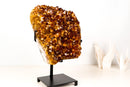 AAA - Grade Madeira Citrine Rosette Flower Crystal Cluster - E2D Crystals & Minerals