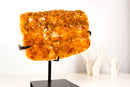 Golden Orange Citrine Cluster on Stand - E2D Crystals & Minerals