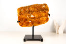 Golden Orange Citrine Cluster on Stand - E2D Crystals & Minerals