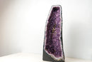Tall Amethyst Cathedral Geode - Sculptural Formation with Purple Druzy (26 in) - E2D Crystals & Minerals
