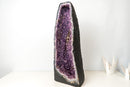 Tall Amethyst Cathedral Geode - Sculptural Formation with Purple Druzy (26 in) - E2D Crystals & Minerals