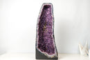 Tall Amethyst Cathedral Geode - Sculptural Formation with Purple Druzy (26 in) - E2D Crystals & Minerals