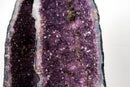 Pair of Tall Amethyst Cathedral Geodes - Sculptural Formation with Purple Druzy (27 in / 58 Lb) - E2D Crystals & Minerals