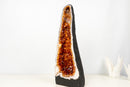 High - Grade Citrine Geode Cathedral with Deep Orange Druzy - Ethically Sourced (19 lb / 19 In) - E2D Crystals & Minerals