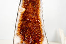 High - Grade Citrine Geode Cathedral with Deep Orange Druzy - Ethically Sourced (19 lb / 19 In) - E2D Crystals & Minerals