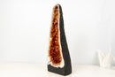 High - Grade Citrine Geode Cathedral with Deep Orange Druzy - Ethically Sourced (19 lb / 19 In) - E2D Crystals & Minerals