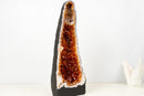 High - Grade Citrine Geode Cathedral with Deep Orange Druzy - Ethically Sourced (19 lb / 19 In) - E2D Crystals & Minerals