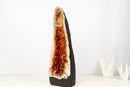 High - Grade Citrine Geode Cathedral with Deep Orange Druzy - Ethically Sourced (19.5 lb / 19 In) - E2D Crystals & Minerals