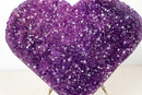 Large Sparkly Amethyst Heart with Deep Violet - Purple Druzy (10.5 lb) - E2D Crystals & Minerals