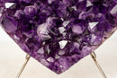 Large Amethyst Druzy Heart with High - Grade Deep Purple Natural Crystal (3.1 kg / 7 lb) - E2D Crystals & Minerals