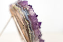Amethyst Heart with Sparkly Deep Purple Amethyst Druzy on Stand, 7 Lb / 9 In - E2D Crystals & Minerals
