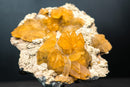Rare Golden Calcite on Amethyst Cluster Plate - Brazilian Medium Cabinet Specimen, - E2D Crystals & Minerals