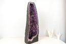Tall Amethyst Cathedral Geode - Sculptural Formation with Purple Druzy (27 in / 58 Lb) - E2D Crystals & Minerals