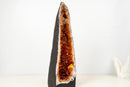 High - Grade Citrine Geode Cathedral with Deep Orange Druzy - Ethically Sourced (19.5 lb / 19 In) - E2D Crystals & Minerals