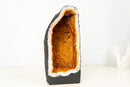 Citrine Geode Cave with Rare Natural Galaxy Druzy and Vibrant Golden - Orange Color (14 lb / 12 In) - E2D Crystals & Minerals