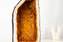 Citrine Geode Cave with Rare Natural Galaxy Druzy and Vibrant Golden - Orange Color (14 lb / 12 In) - E2D Crystals & Minerals