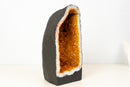 Citrine Geode Cave with Rare Natural Galaxy Druzy and Vibrant Golden - Orange Color (14 lb / 12 In) - E2D Crystals & Minerals