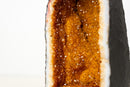 Citrine Geode Cave with Rare Natural Galaxy Druzy and Vibrant Golden - Orange Color (14 lb / 12 In) - E2D Crystals & Minerals
