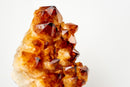AAA - Grade Madeira Citrine Crystal Cluster with Large Sparkling Druzy on Custom Stand (20 lb / 15 In) - E2D Crystals & Minerals