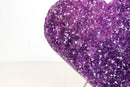 Large Sparkly Amethyst Heart with Deep Violet - Purple Druzy (10.5 lb) - E2D Crystals & Minerals