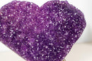 Large Sparkly Amethyst Heart with Deep Violet - Purple Druzy (10.5 lb) - E2D Crystals & Minerals