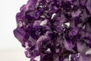 Large Amethyst Druzy Heart with High - Grade Deep Purple Natural Crystal (3.1 kg / 7 lb) - E2D Crystals & Minerals