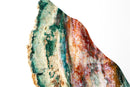 Brazilian Multicolor Polychrome Jasper Slab – Natural Green, Red & Cream Abstract Decor Sculpture, Large - E2D Crystals & Minerals
