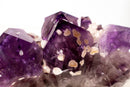 Grape Jelly Amethyst Druzy Cluster with Rare Cristobalite Inclusions - Brazilian Mineral Specimen (3.15 kg / 7 lb) - E2D Crystals & Minerals