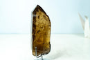 Natural Deep Honey - Gold Citrine Quartz Crystal with Feldspar Inclusions - Untreated Brazilian Specimen (3.1 lb) - E2D Crystals & Minerals