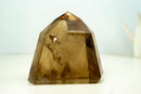 Genuine Unheated Natural Citrine Obelisk with Rare Feather Rainbow Inclusion – Smoky Champagne to Honey Gold Color (6 in, 3.3 lb) - E2D Crystals & Minerals