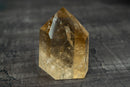 Genuine Brazilian Champagne - Gold Citrine Quartz Point - Natural, Unheated Citrine Generator (715g / 1.6 lb) - E2D Crystals & Minerals