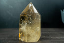 Rare Large Golden Honey Citrine Obelisk Tower with Yellow Hematite Inclusion – Genuine Citrine Crystal from Brazil - (2.8 Kg / 6.2 lb) - E2D Crystals & Minerals
