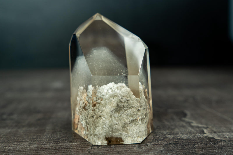 Quartz with Inclusions (Lodolite, Amphibole and Other)