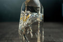 AAA Water - Clear Lemurian Quartz Obelisk Point with Orange Hematite - E2D Crystals & Minerals