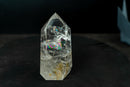 Lemurian Quartz Obelisk Point with Orange Hematite - Diamantina, Brazil (6 in Tall) - E2D Crystals & Minerals
